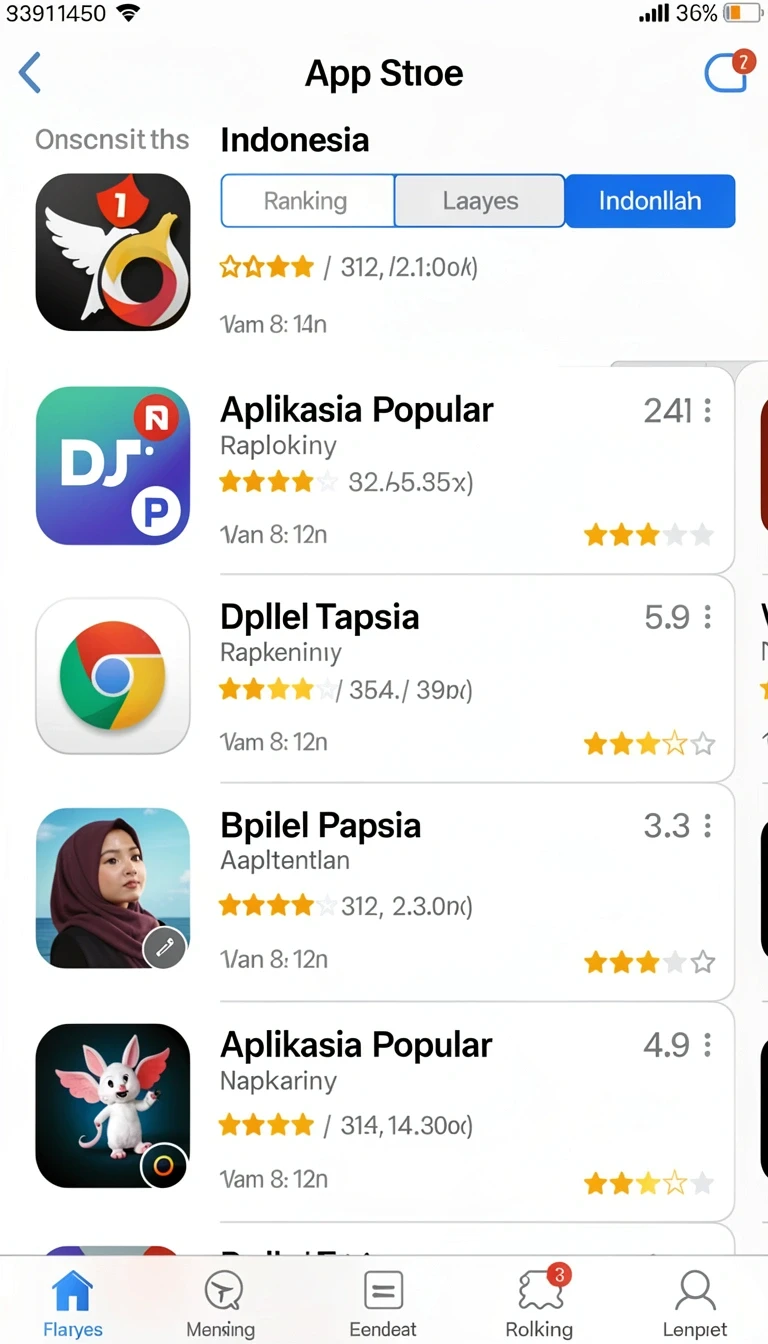 Beragam pilihan permainan menarik dalam aplikasi Review Aplikasi br.